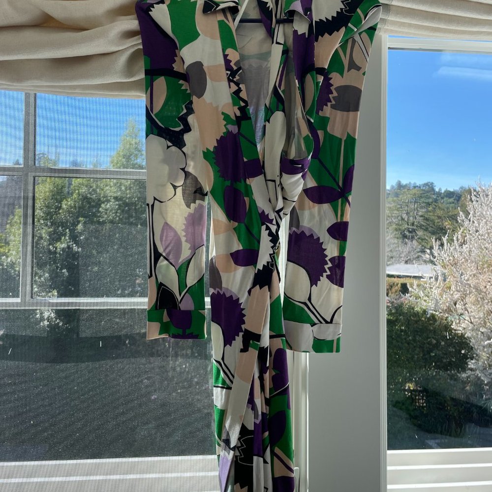 Diane Von Furstenberg (DVF) Silk Wrap Dress - Size 2 - ONE OF A KIND!